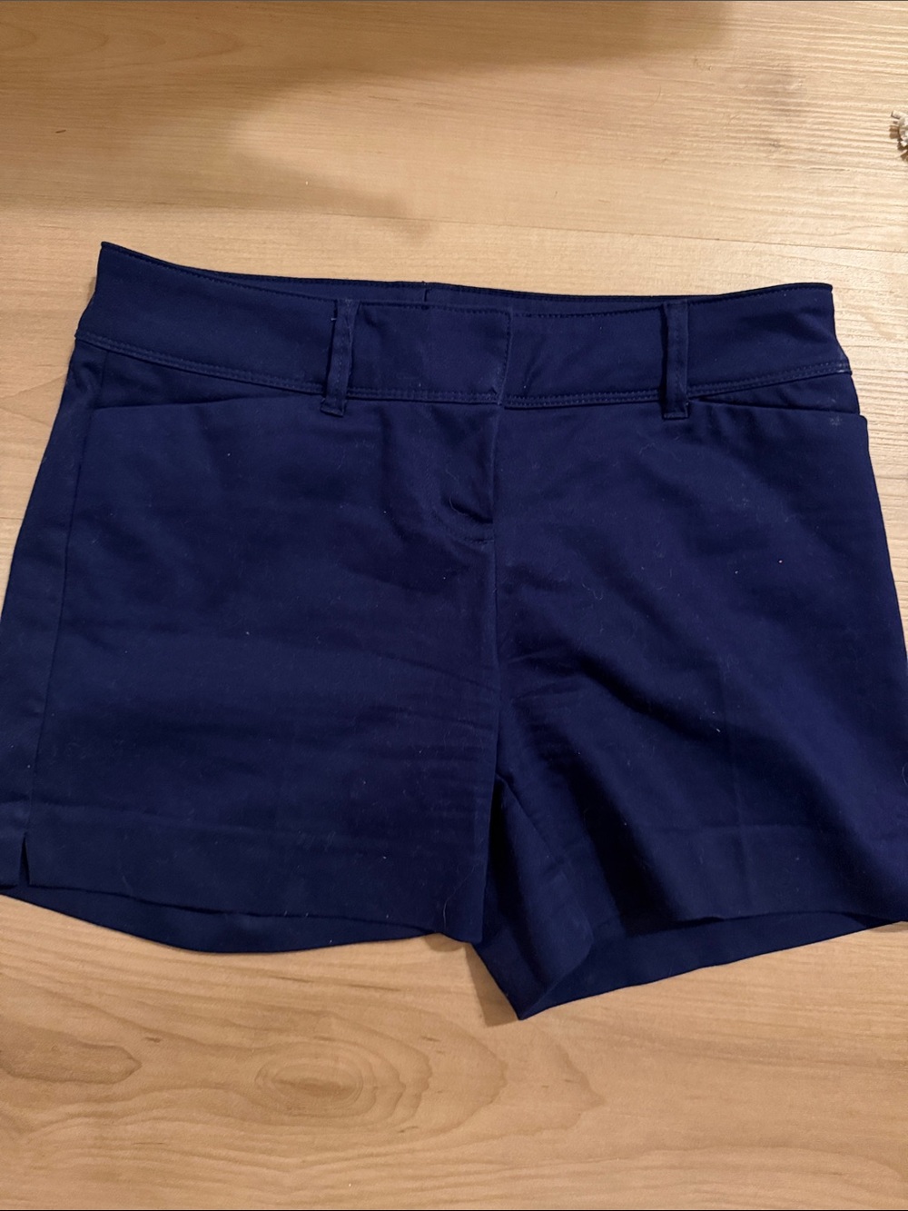 The Limited Navy High-Waist Stretch Shorts